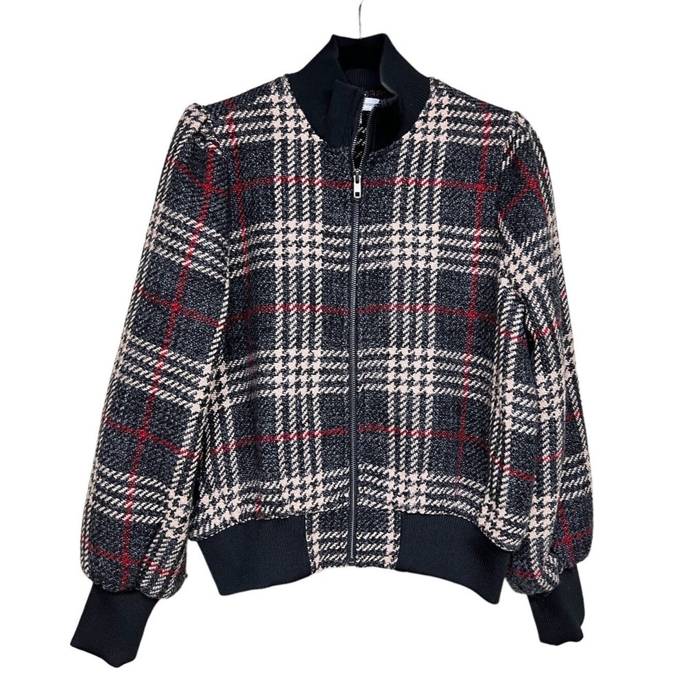 Express x Negin Mirsalehi Plaid Bomber  Jacket Women’s‎ Size Medium